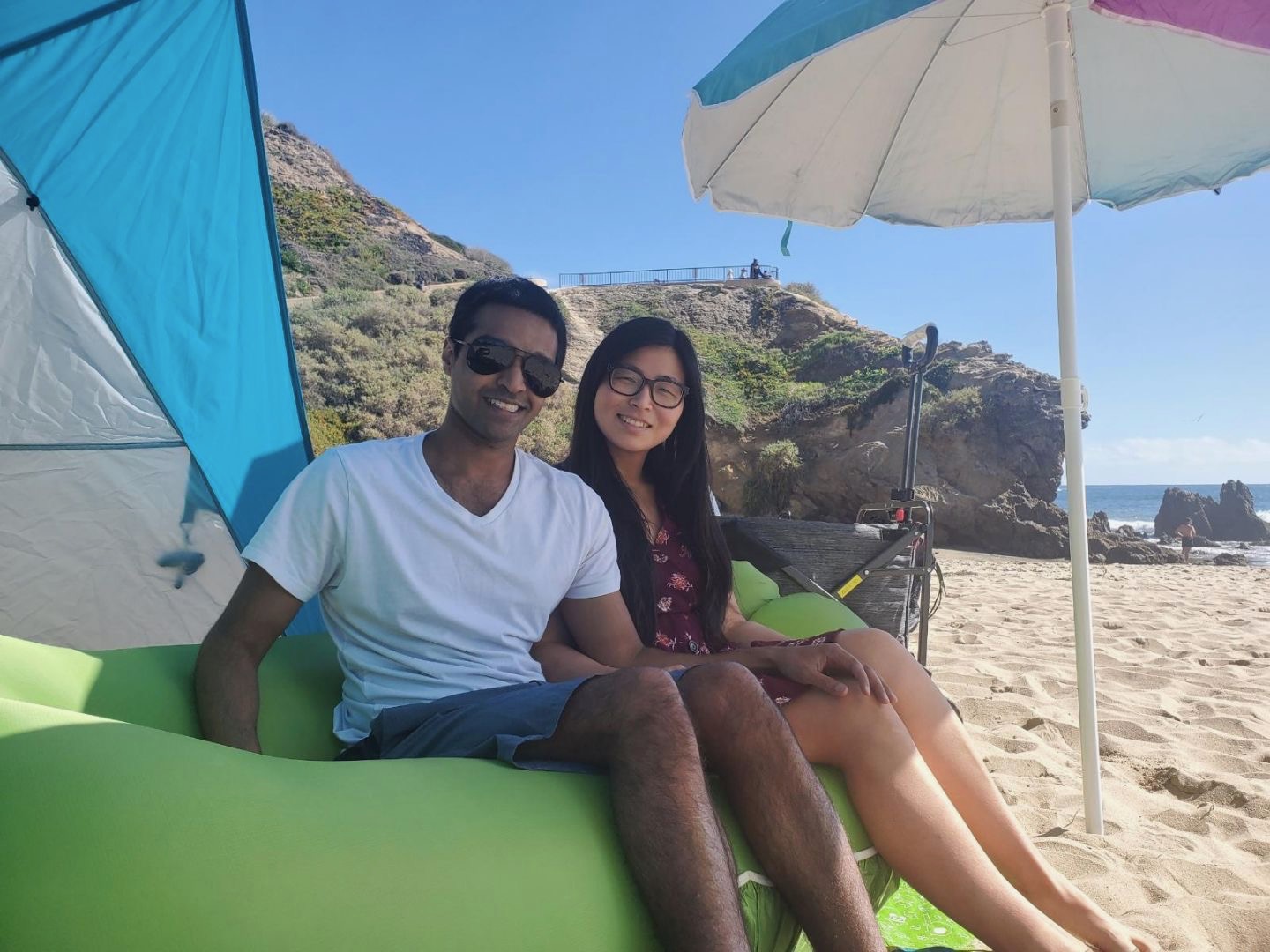 Neel and His Late Wife on a Beach